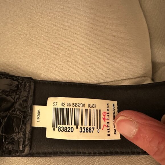 RL67 GENUINE ALLIGATOR BELT MADE IN ITALY - Picture 11 of 11